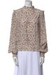 FRAME Silk Floral Print Blouse