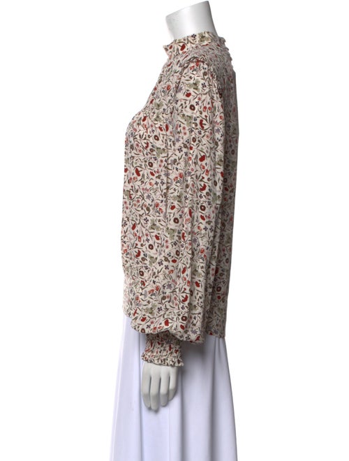 FRAME Silk Floral Print Blouse