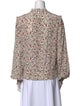 FRAME Silk Floral Print Blouse
