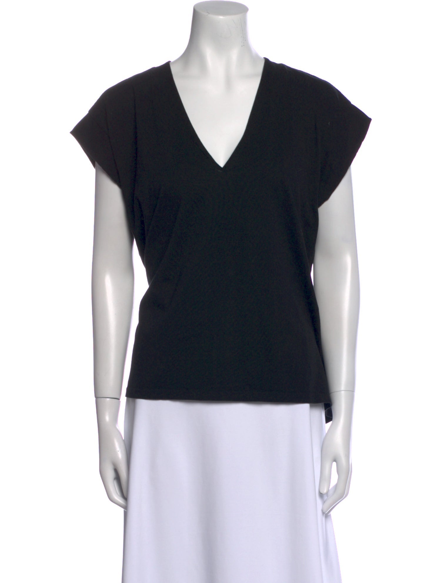 FRAME V-Neck Short Sleeve Top
