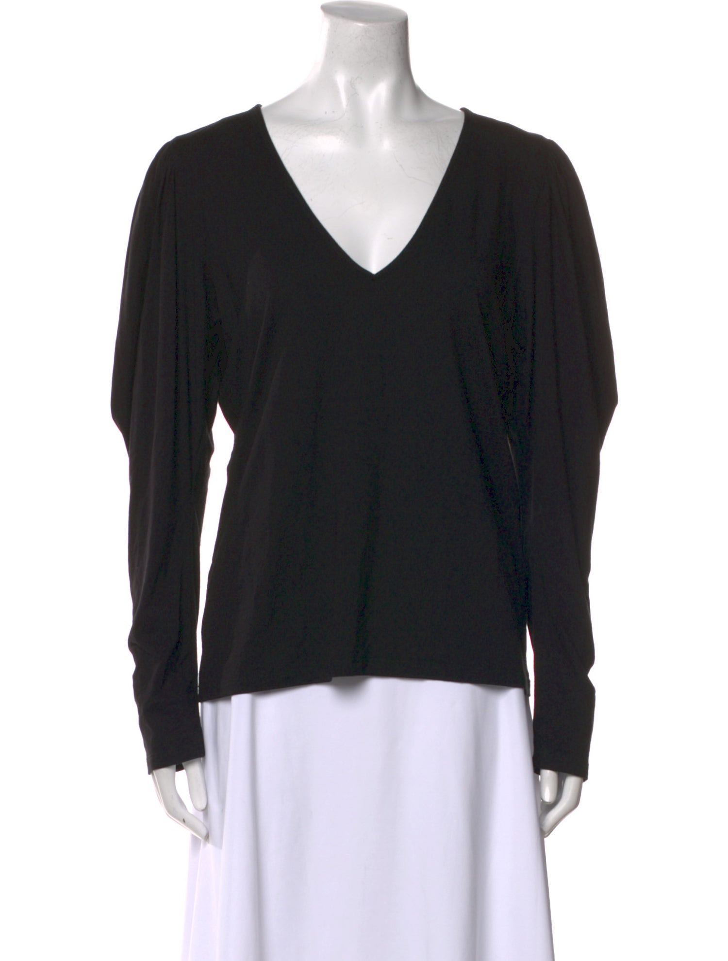 FRAME V-Neck Long Sleeve Top