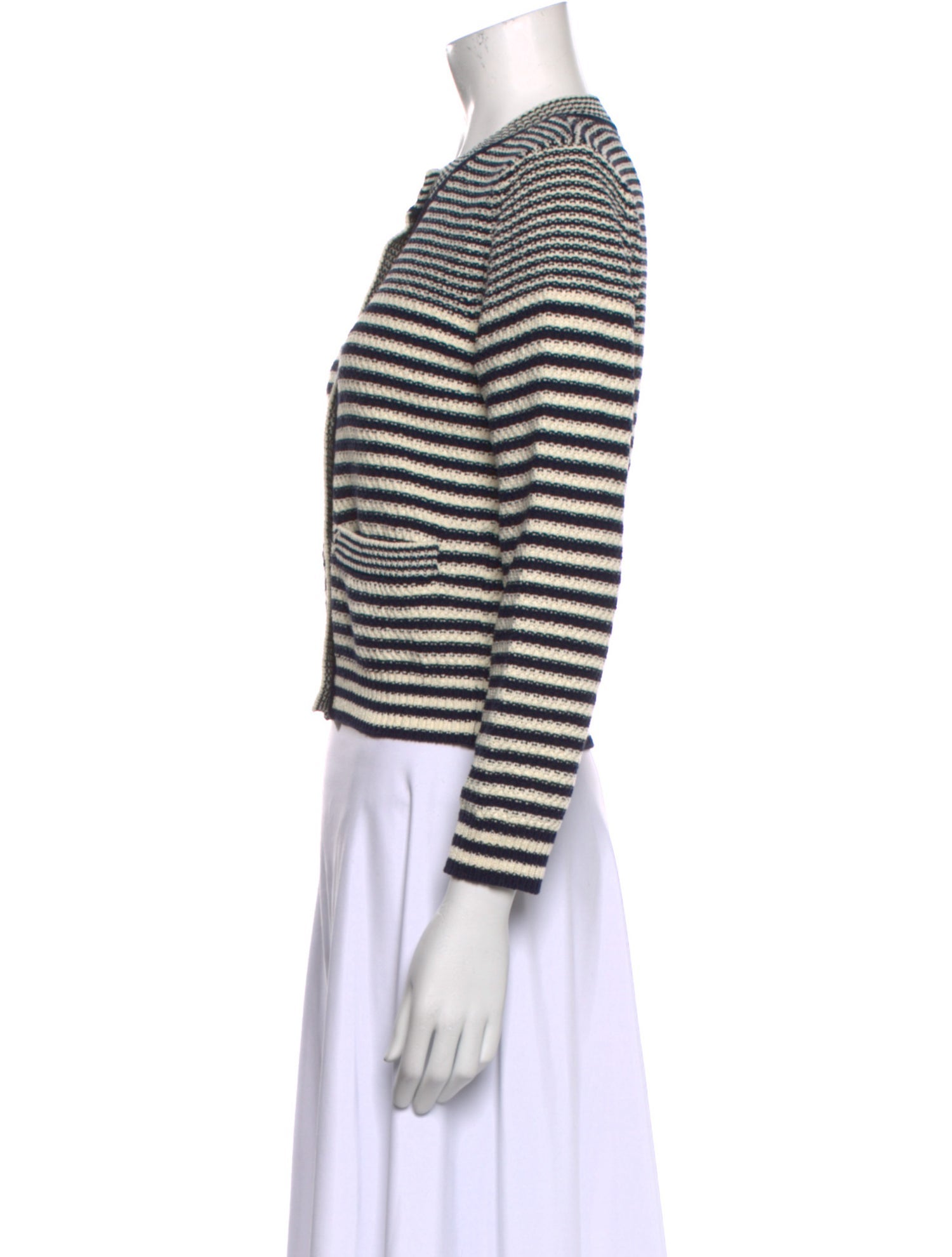 FRAME Striped Crew Neck Sweater