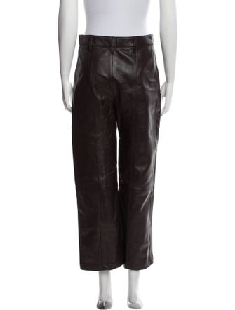 FRAME Lamb Leather Wide Leg Pants
