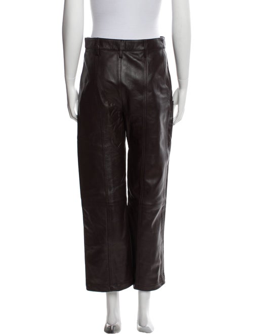 FRAME Lamb Leather Wide Leg Pants