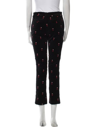 FRAME Printed Straight Leg Pants