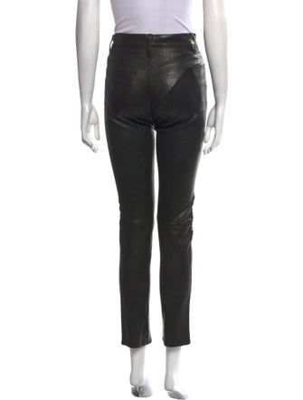 FRAME Lamb Leather Straight Leg Pants