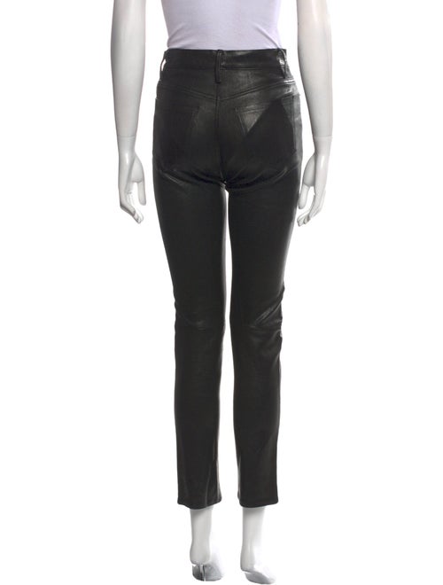 FRAME Lamb Leather Straight Leg Pants
