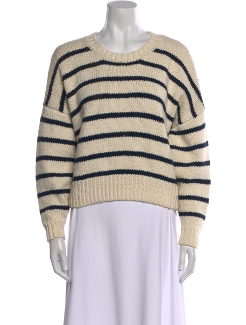 FRAME Striped Scoop Neck Sweater