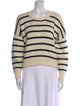 FRAME Striped Scoop Neck Sweater