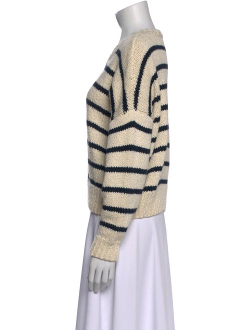 FRAME Striped Scoop Neck Sweater