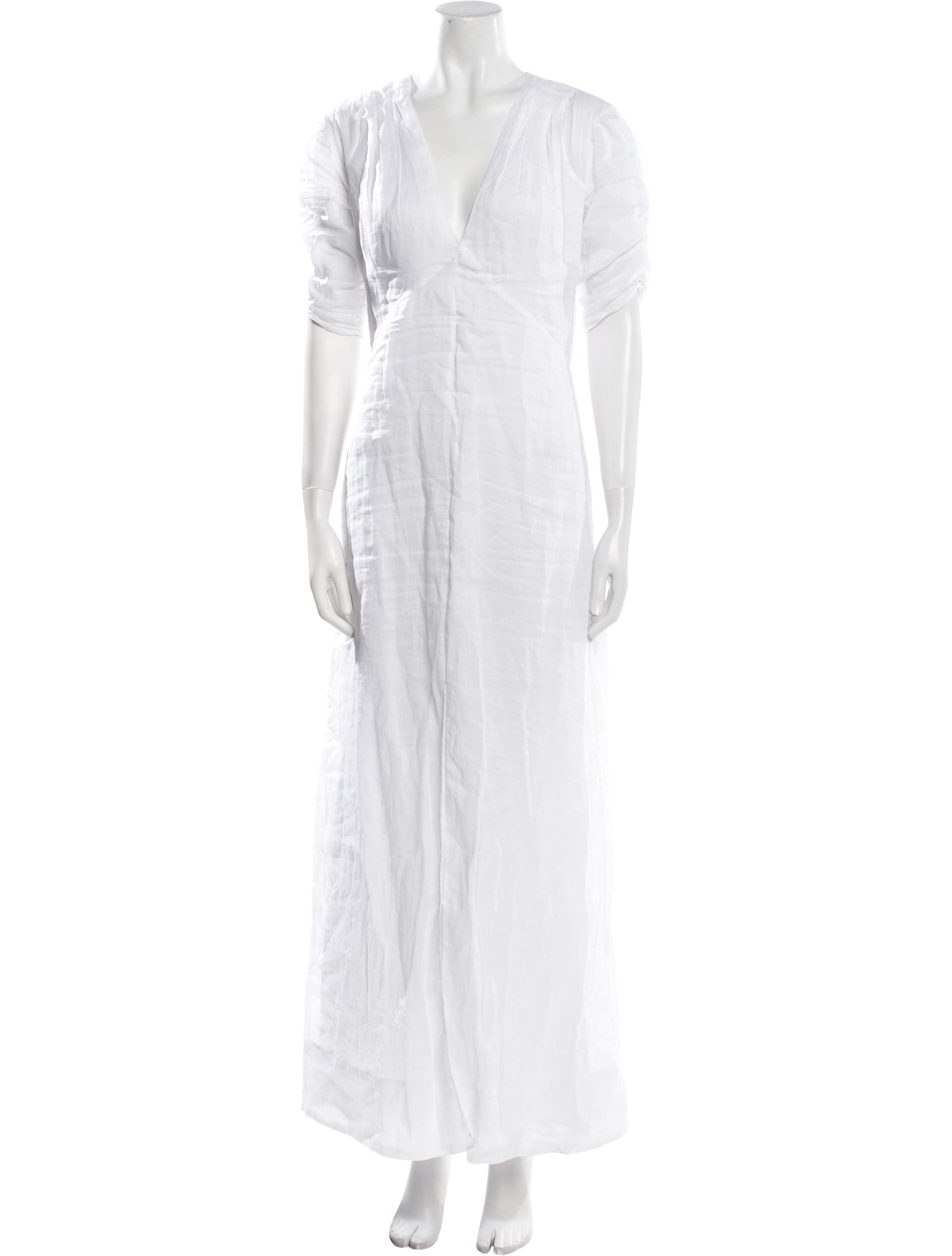 FRAME V-Neck Long Dress