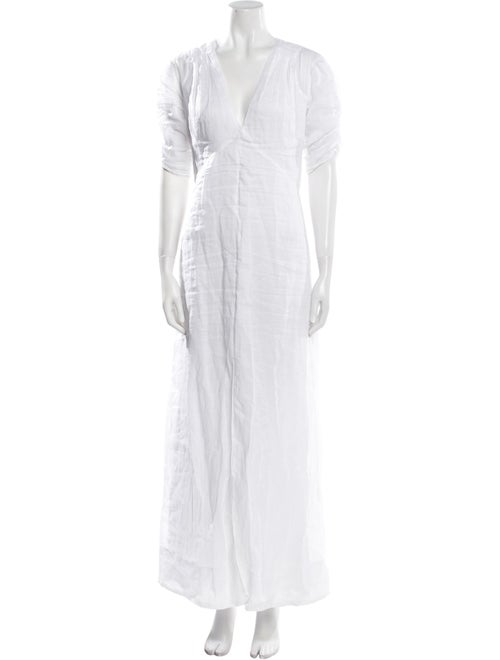 FRAME V-Neck Long Dress