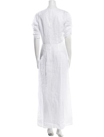 FRAME V-Neck Long Dress