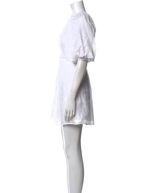 FRAME Tie Neck Mini Dress