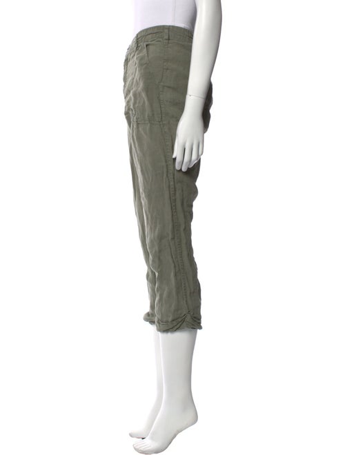 FRAME Linen Straight Leg Pants