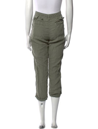 FRAME Linen Straight Leg Pants