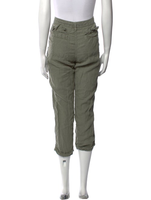 FRAME Linen Straight Leg Pants