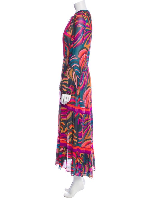 FRAME Printed Long Dress