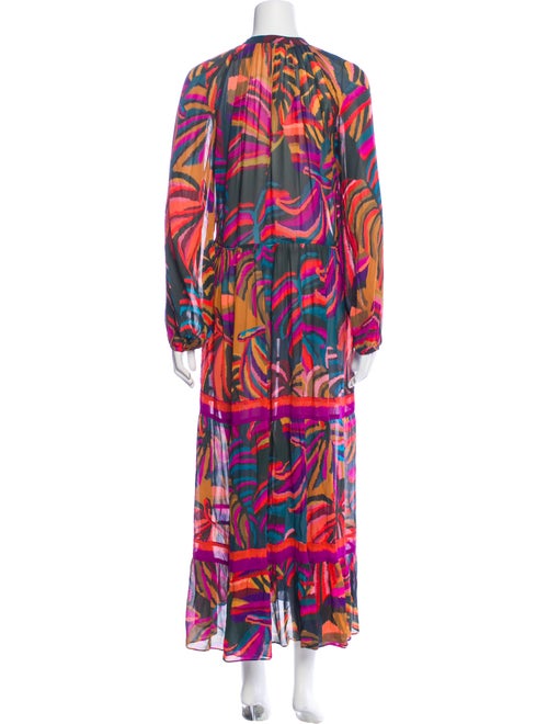 FRAME Printed Long Dress