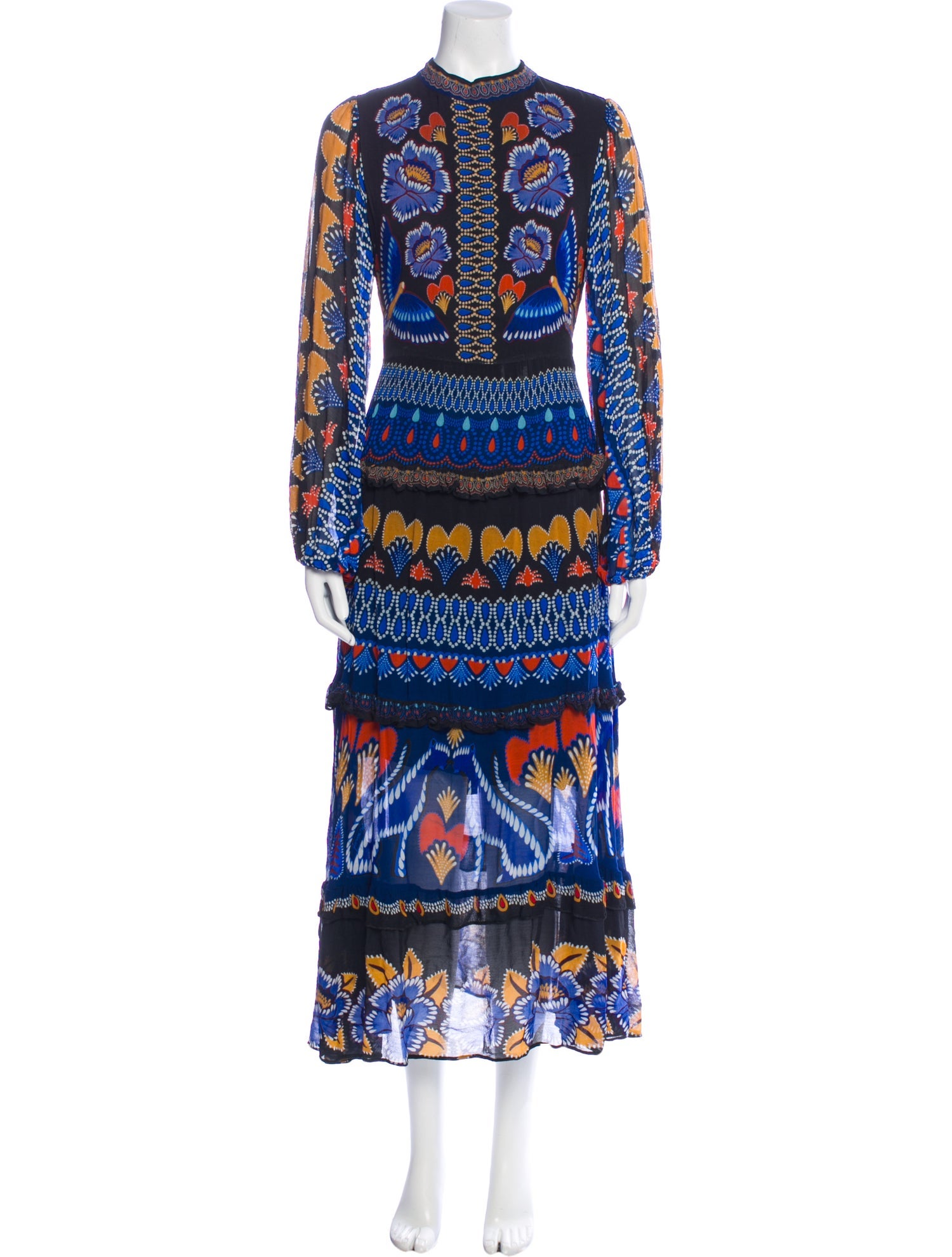 Farm Rio Printed Long Dress