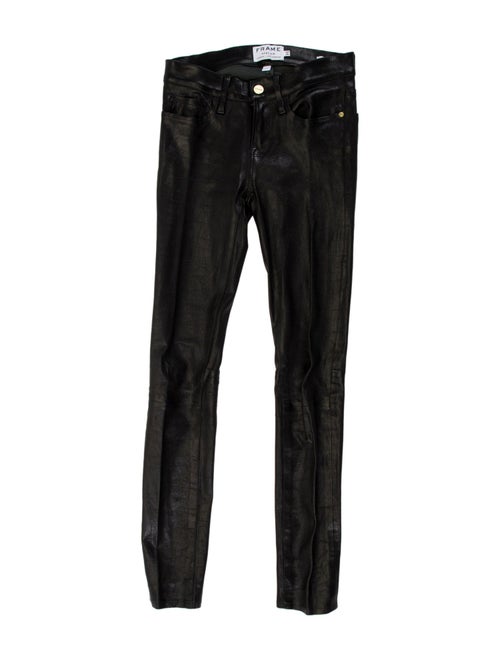 FRAME Lamb Leather Skinny Leg Pants