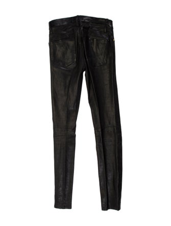 FRAME Lamb Leather Skinny Leg Pants
