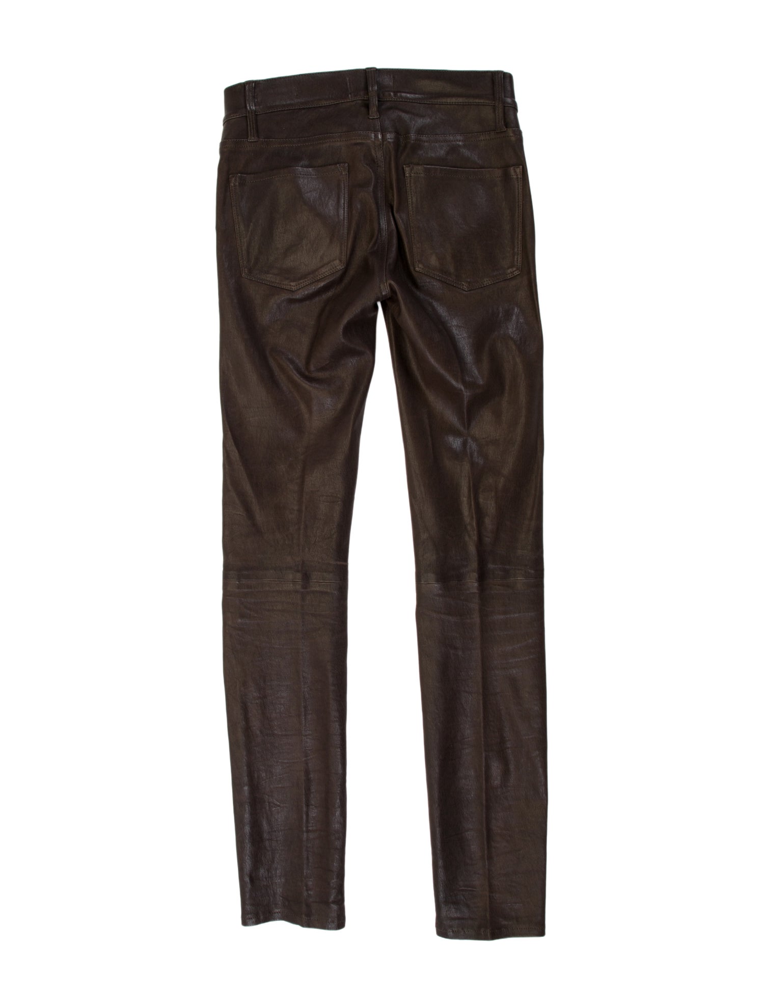 FRAME Lamb Leather Skinny Leg Pants