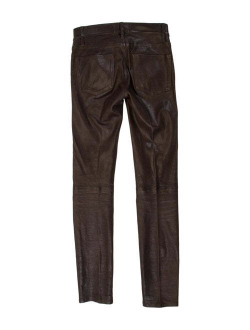 FRAME Lamb Leather Skinny Leg Pants