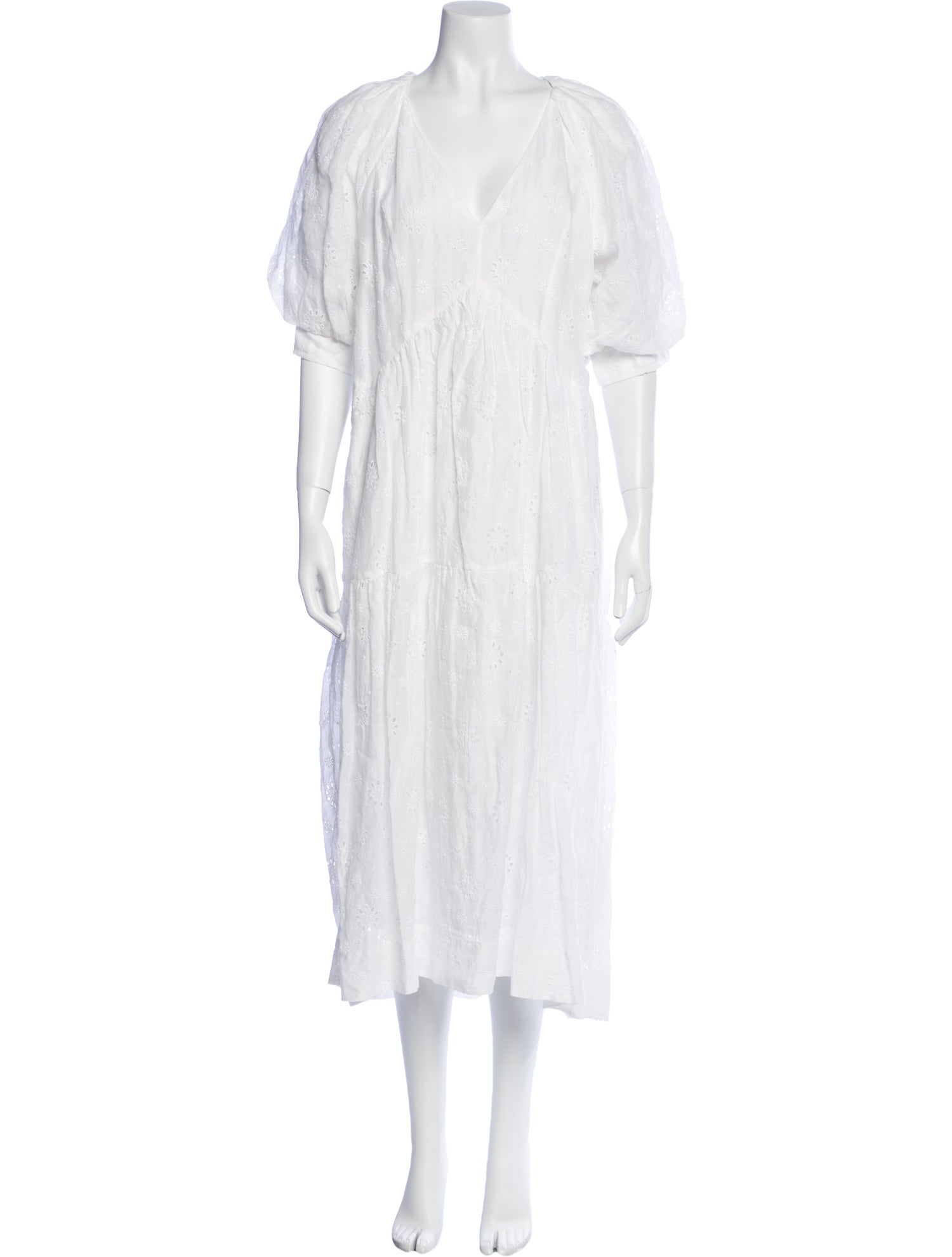 FRAME V-Neck Long Dress