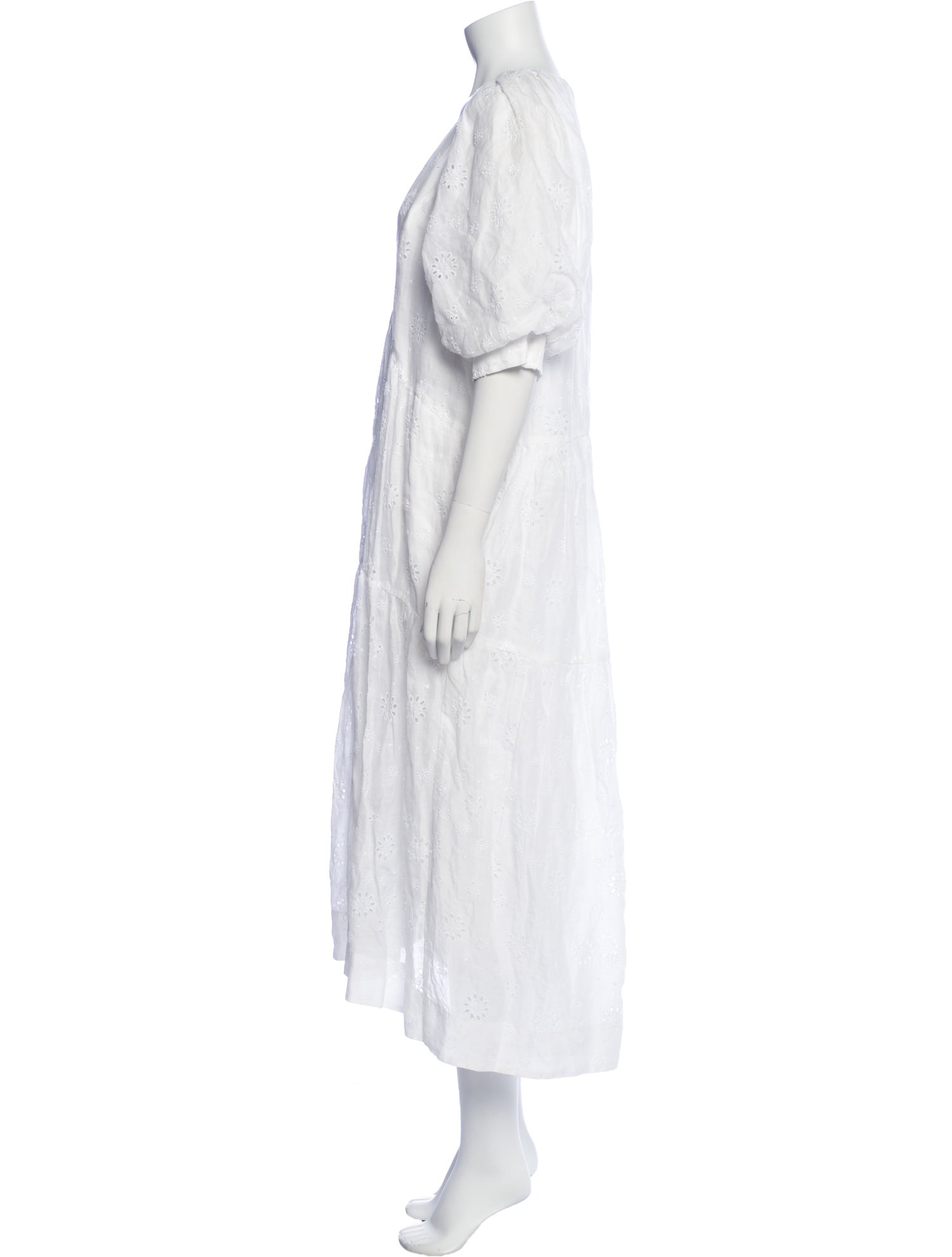 FRAME V-Neck Long Dress