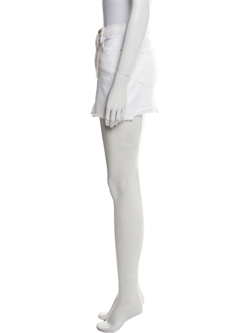 FRAME Raw-Edge Trim Mini Skirt