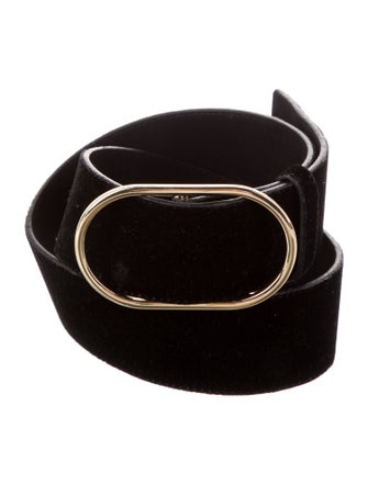 FRAME Wide Velvet Belt