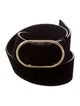 FRAME Wide Velvet Belt