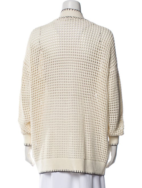 FRAME Printed V-Neck Sweater