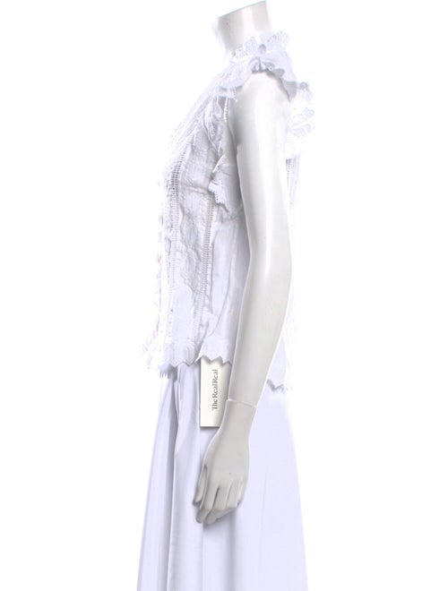 FRAME Lace Pattern V-Neck Tunic