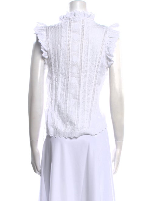 FRAME Lace Pattern V-Neck Tunic