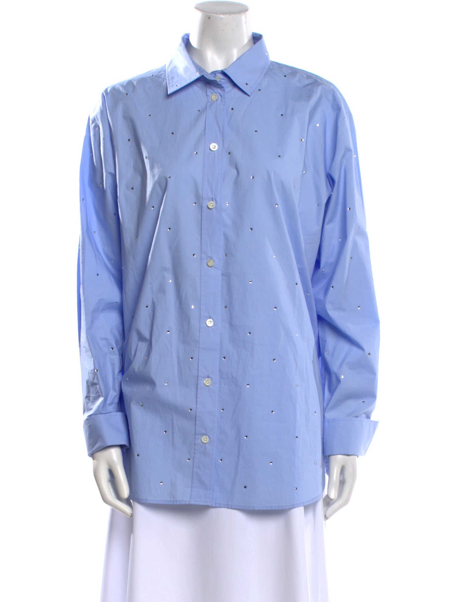 FRAME Long Sleeve Button-Up Top