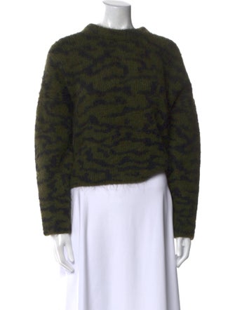 FRAME Printed Crew Neck Sweater