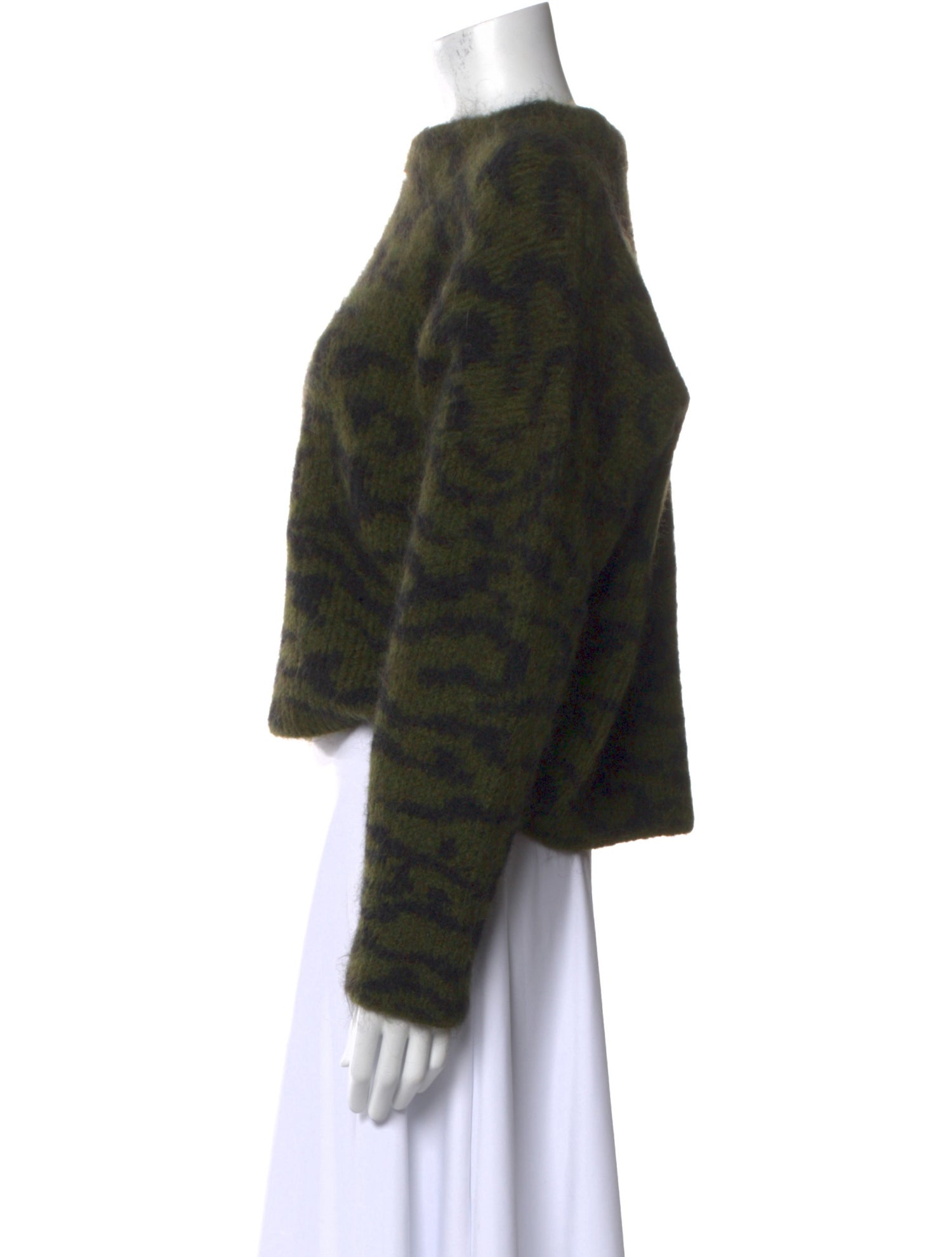 FRAME Printed Crew Neck Sweater