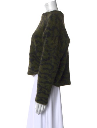 FRAME Printed Crew Neck Sweater