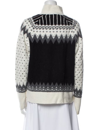 FRAME Printed Mock Neck Sweater
