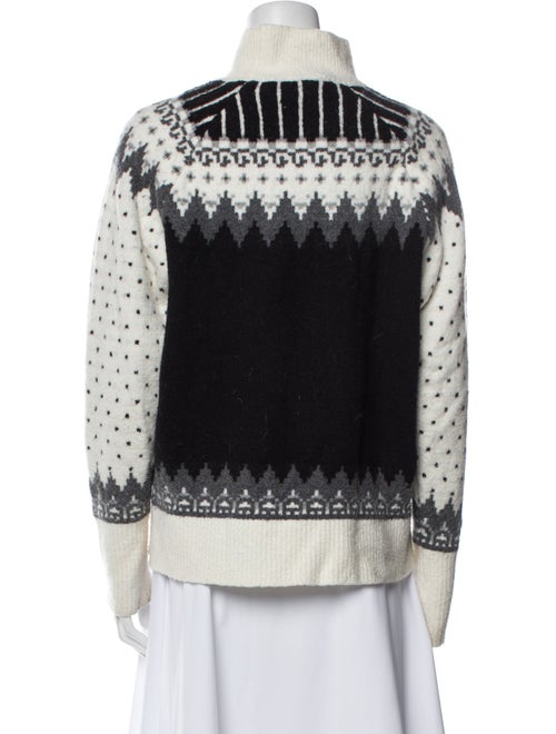 FRAME Printed Mock Neck Sweater