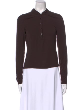 FRAME Mock Neck Long Sleeve Top