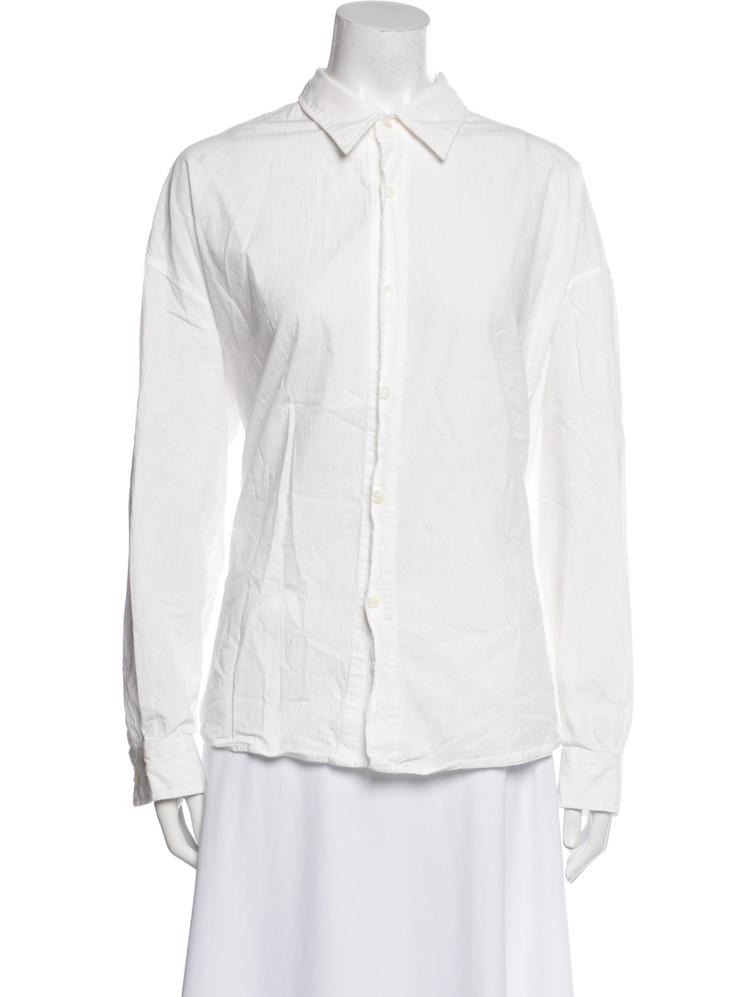 FRAME Long Sleeve Button-Up Top