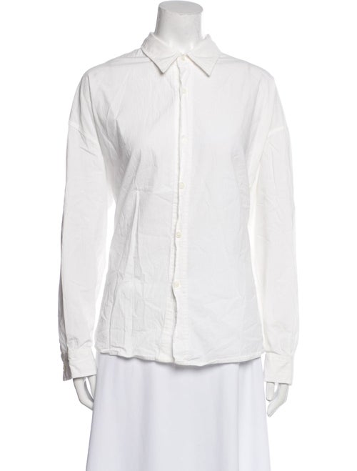 FRAME Long Sleeve Button-Up Top