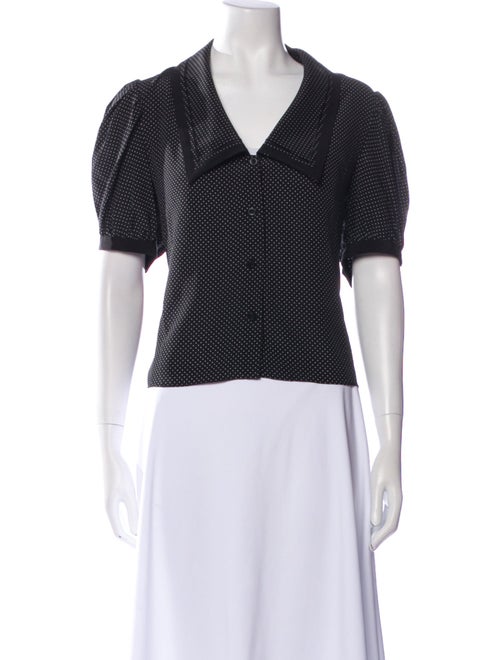 FRAME Silk V-Neck Crop Top