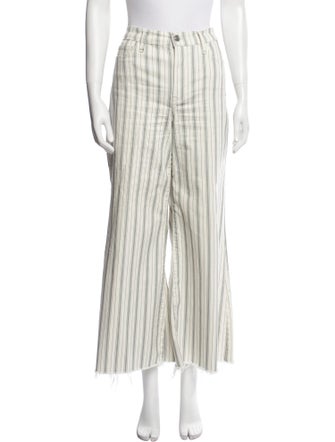 FRAME Striped Wide Leg Pants