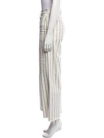 FRAME Striped Wide Leg Pants