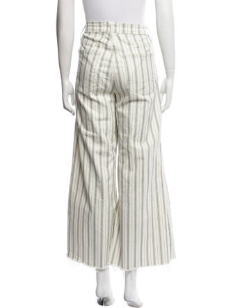 FRAME Striped Wide Leg Pants