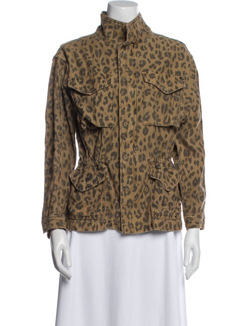 FRAME Animal Print Jacket